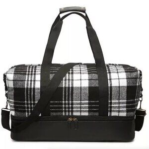 DSW Exclusive Plaid Weekender Travel Bag